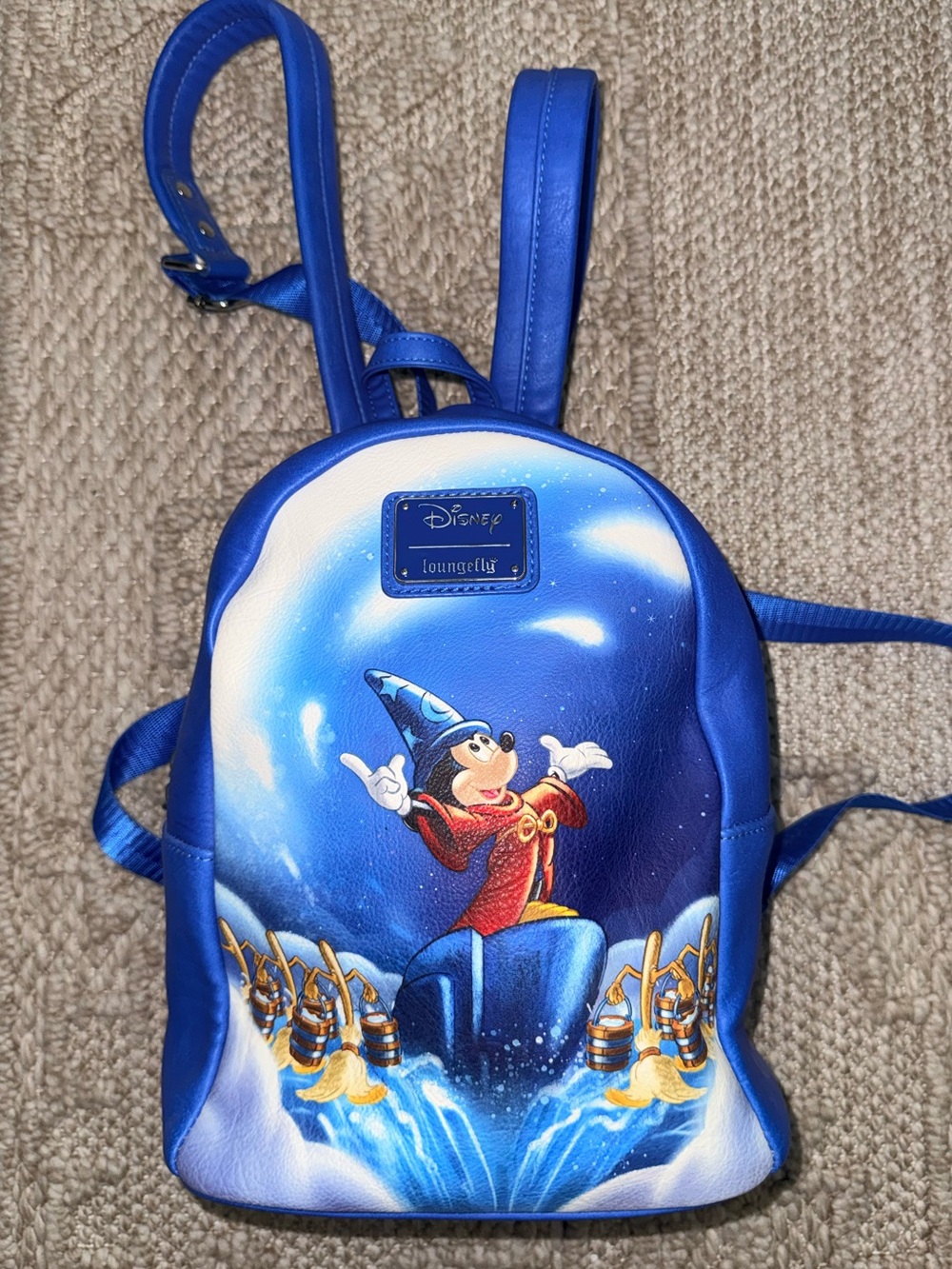 Loungefly Disney Mickey Fantasia Brooms Sorcerer Apprentice Mini Backpack - Picture 5 of 8